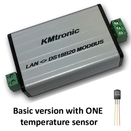 LAN DS18B20 MODBUS Temperature Monitor 1 Sensor Complete